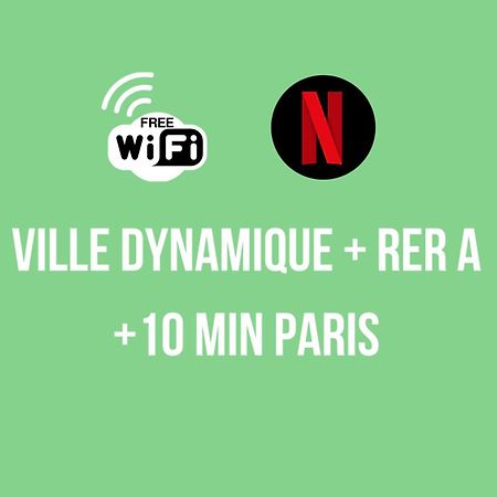 Brut De Pomme - Self Checkin Automatique - 10 Min Rer A Lägenhet Champigny-sur-Marne Exteriör bild